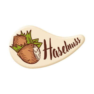 100 pz Decori  Haselnuss , cioccolato bianco 