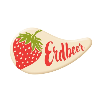 100 pz Decori  Erdbeer , cioccolato bianco 