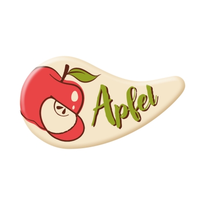 100 pz Decori  Apfel , cioccolato bianco 
