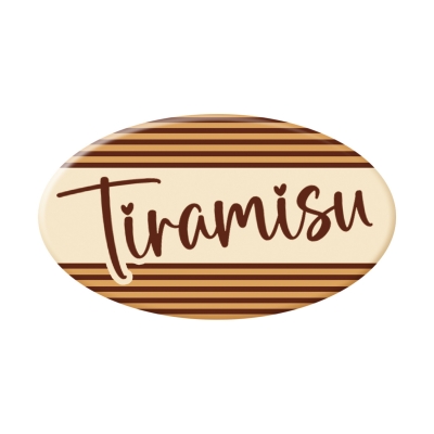 144 pz Decori  Tiramisu , cioccolato bianco 