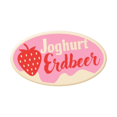 144 pz Decori  Joghurt Erdbeer , cioccolato bianco 