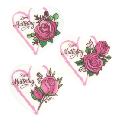 24 pz Placchette di zucchero  Zum Muttertag , assortiti 