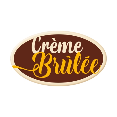 144 pz Decori  Crème brûlée , cioccolato bianco 