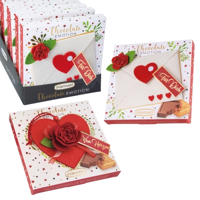 8 pz Regalo Chocolate Emotion, con dec. in feltro 